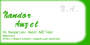 nandor amzel business card